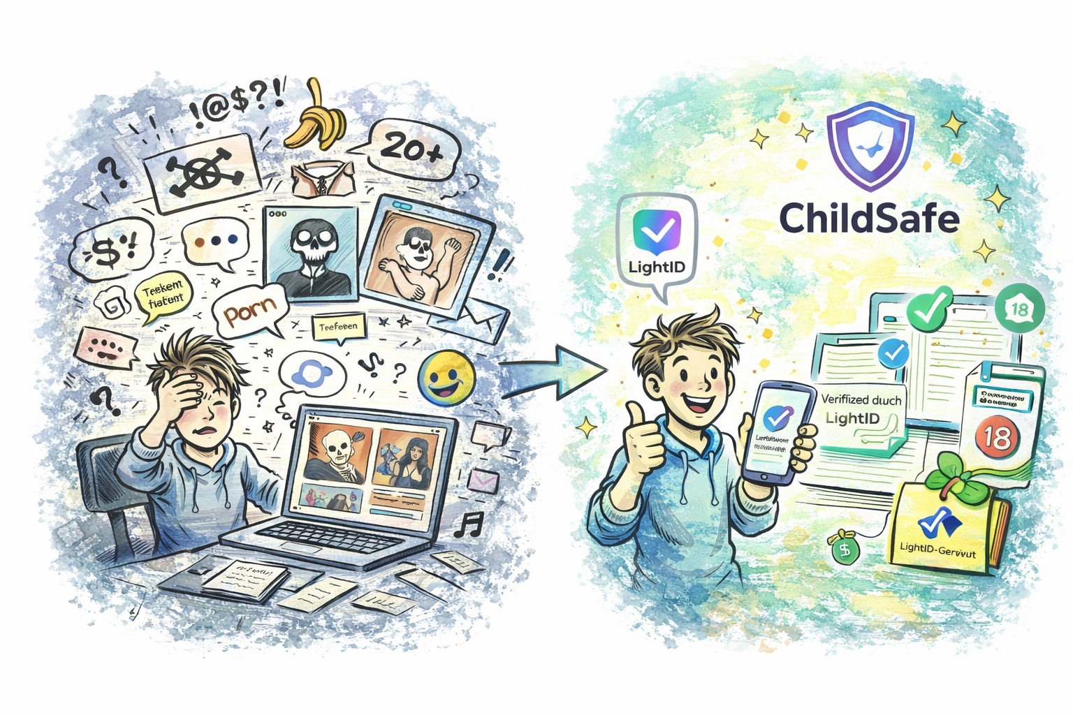 Unsicherer Content vs sichere Umgebung mit ChildSafe